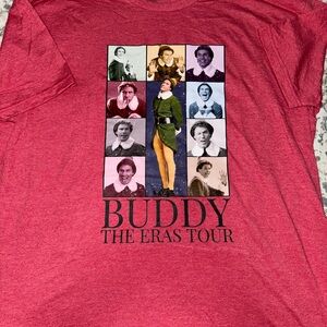 Buddy The Eras Tour Red T-Shirt XL; NWOT